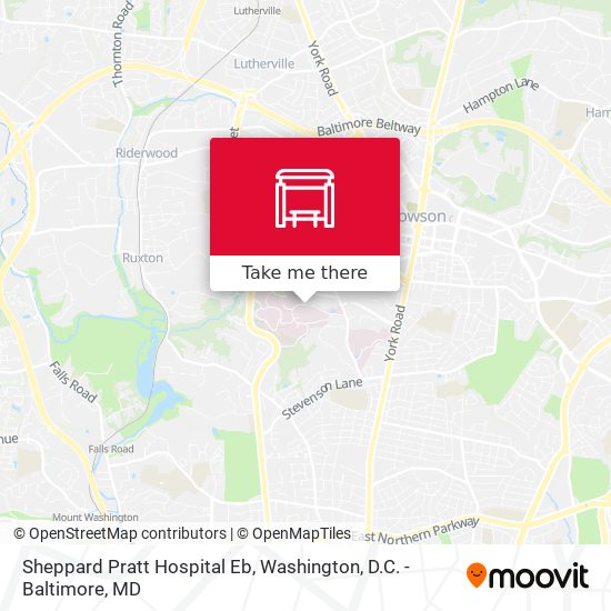 Mapa de Sheppard Pratt Hospital Eb