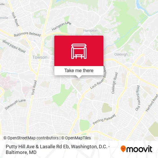Putty Hill Ave & Lasalle Rd Eb map