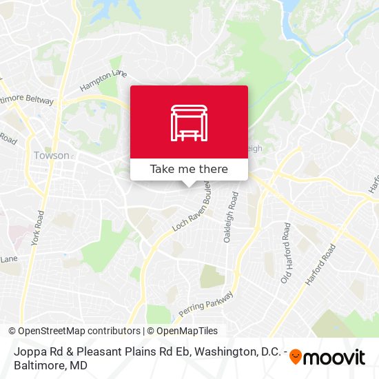 Mapa de Joppa Rd & Pleasant Plains Rd Eb