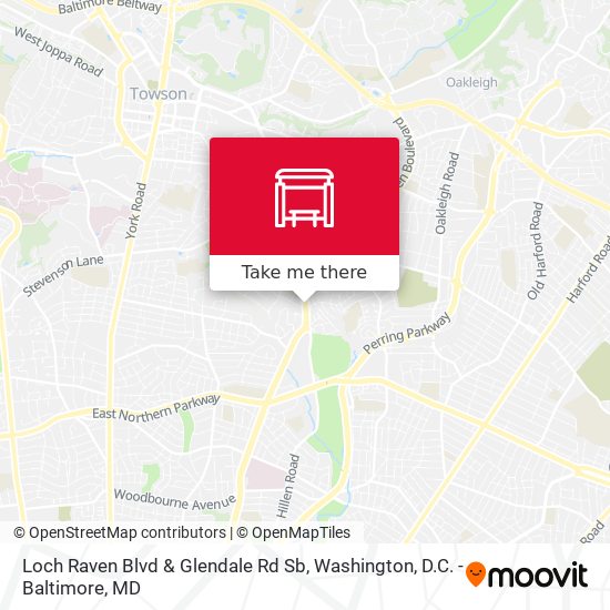 Loch Raven Blvd & Glendale Rd Sb map