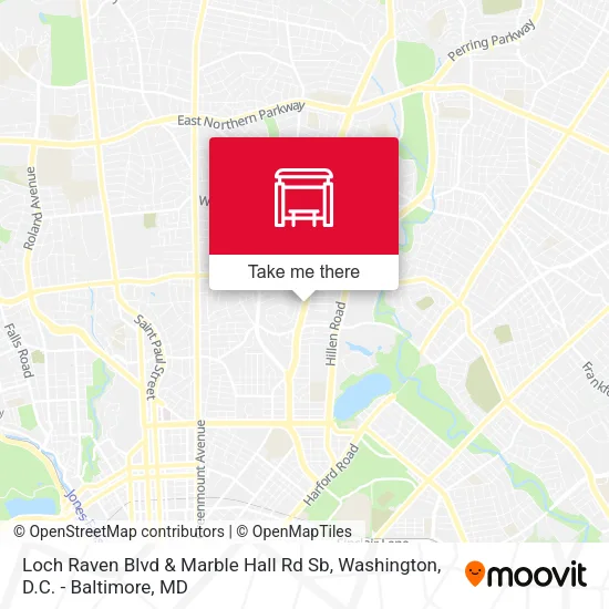 Mapa de Loch Raven Blvd & Marble Hall Rd Sb