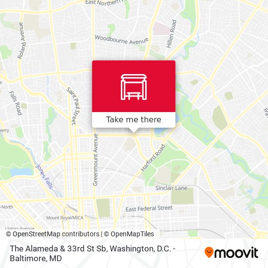 Mapa de The Alameda & 33rd St Sb