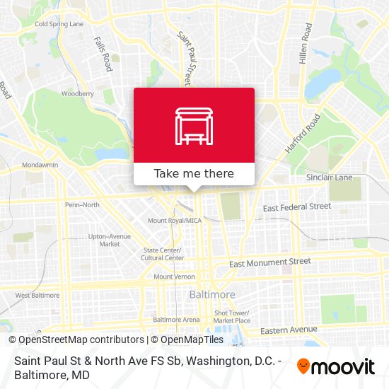 Mapa de Saint Paul St & North Ave FS Sb