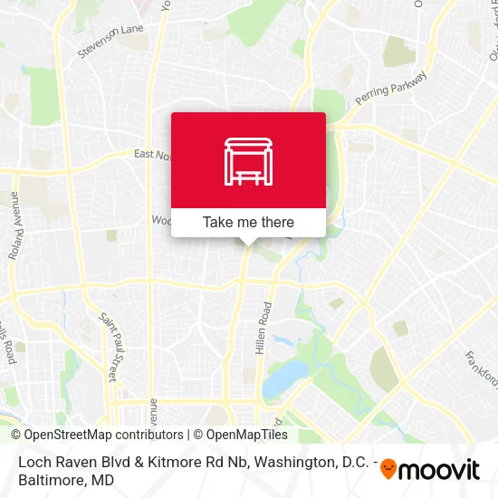 Mapa de Loch Raven Blvd & Kitmore Rd Nb