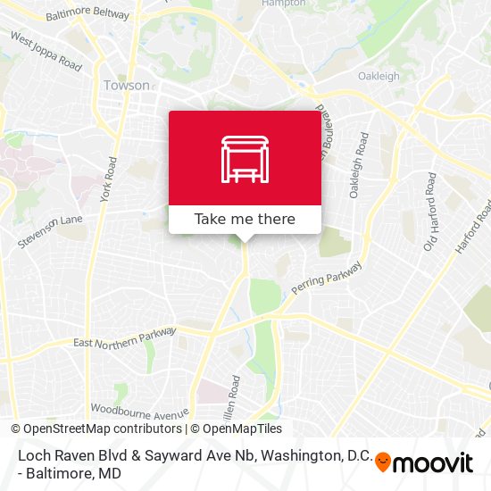 Mapa de Loch Raven Blvd & Sayward Ave Nb