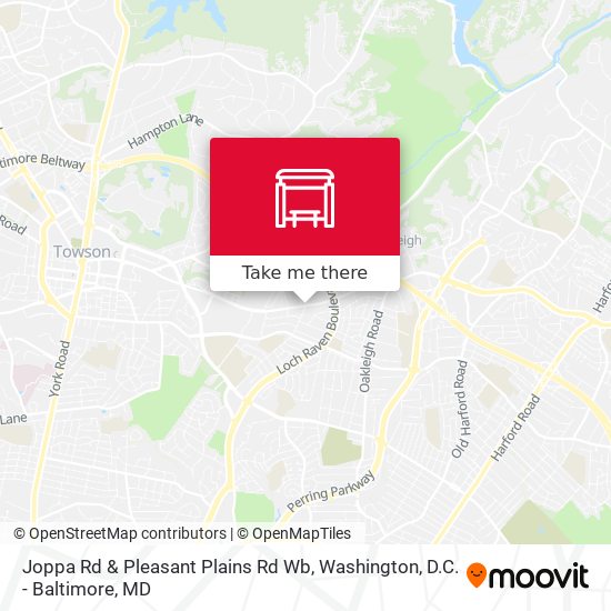 Mapa de Joppa Rd & Pleasant Plains Rd Wb