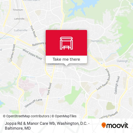 Mapa de Joppa Rd & Manor Care Wb