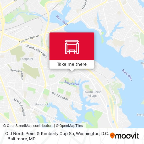 Old North Point & Kimberly Opp Sb map