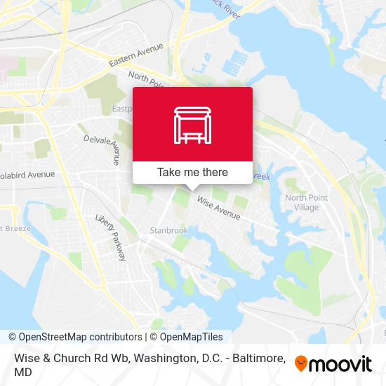 Wise & Church Rd Wb map