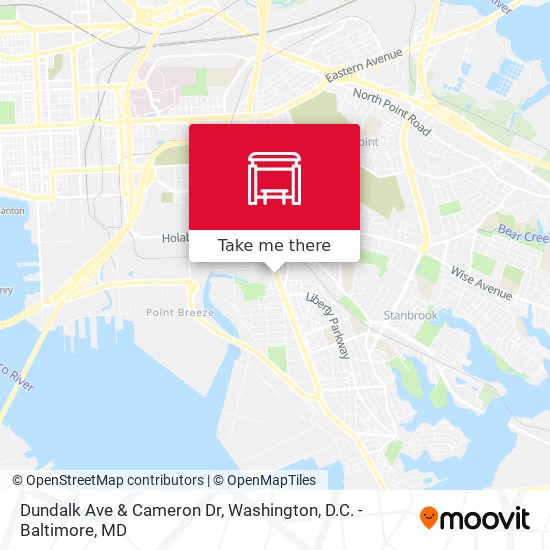 Dundalk Ave & Cameron Dr map