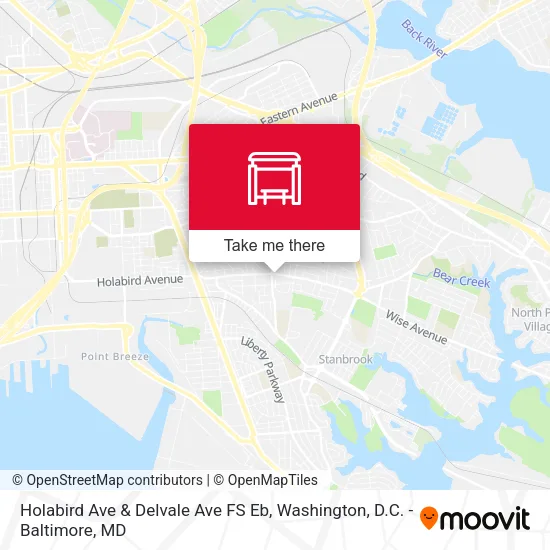 Holabird Ave & Delvale Ave FS Eb map