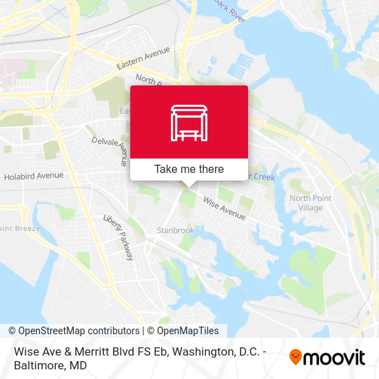 Wise Ave & Merritt Blvd FS Eb map