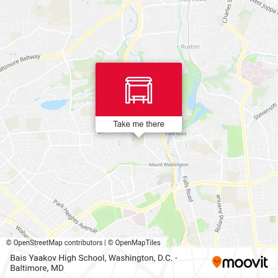 Bais Yaakov High School map