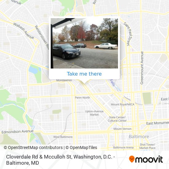 Mapa de Cloverdale Rd & Mcculloh St