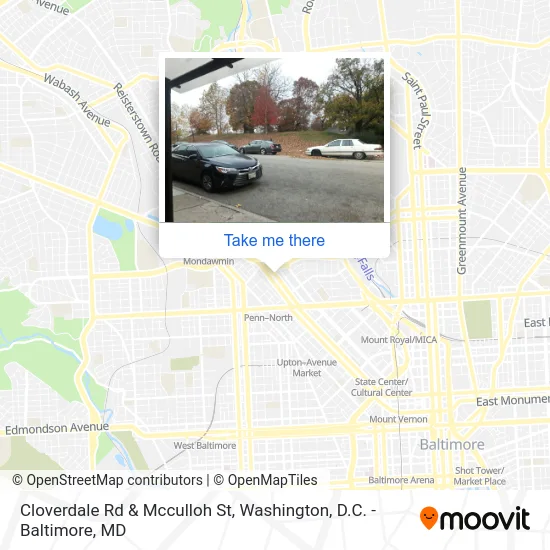 Cloverdale Rd & Mcculloh St map