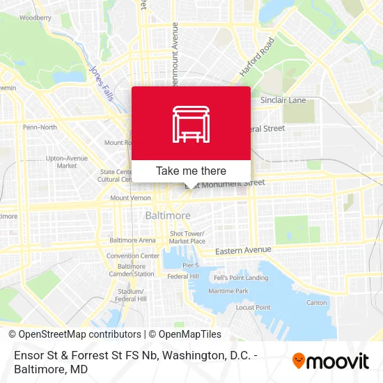 Ensor St & Forrest St FS Nb map