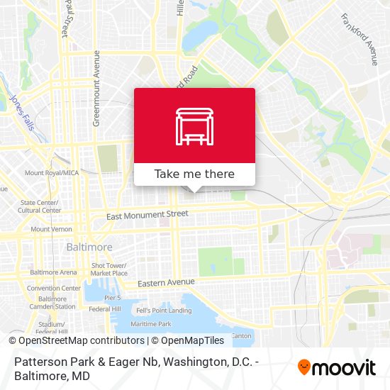 Patterson Park & Eager Nb map