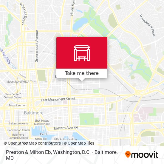 Preston & Milton Eb map