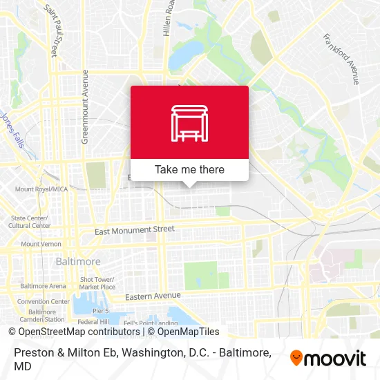 Preston & Milton Eb map