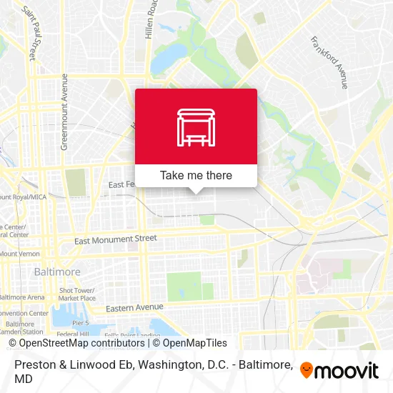 Preston & Linwood Eb map