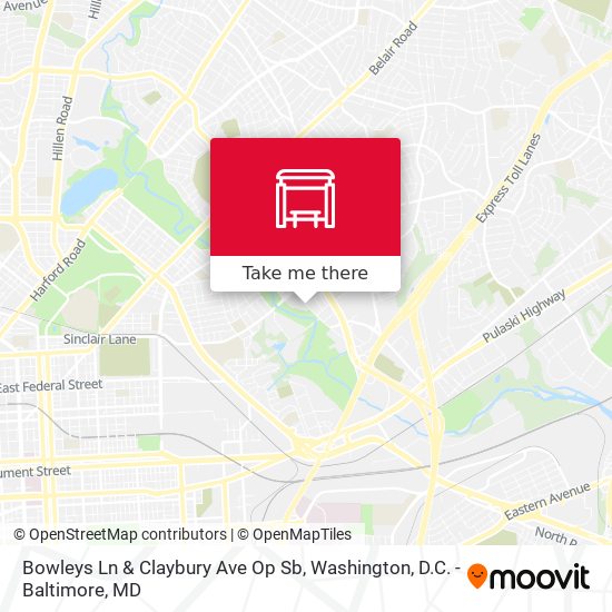 Bowleys Ln & Claybury Ave Op Sb map