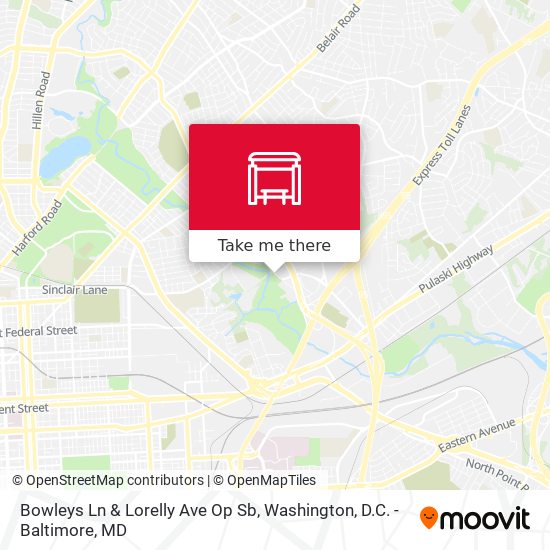 Bowleys Ln & Lorelly Ave Op Sb map