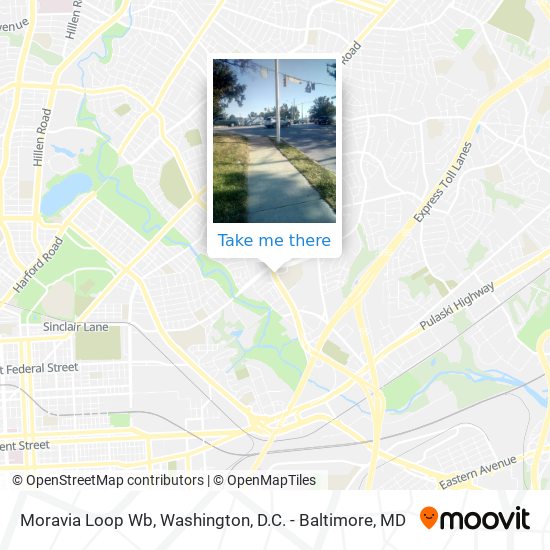 Moravia Loop Wb map