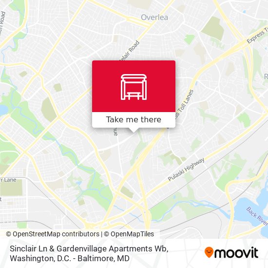 Sinclair Ln & Gardenvillage Apartments Wb map