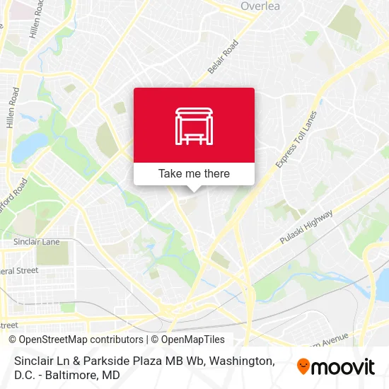 Mapa de Sinclair Ln & Parkside Plaza MB Wb