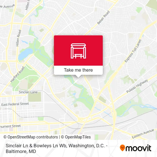 Sinclair Ln & Bowleys Ln Wb map