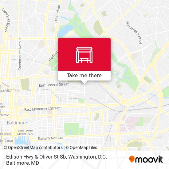 Mapa de Edison Hwy & Oliver St Sb