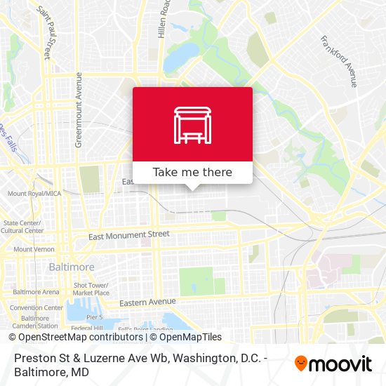 Mapa de Preston St & Luzerne Ave Wb