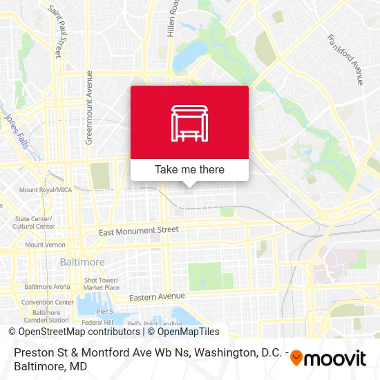 Preston St & Montford Ave Wb Ns map