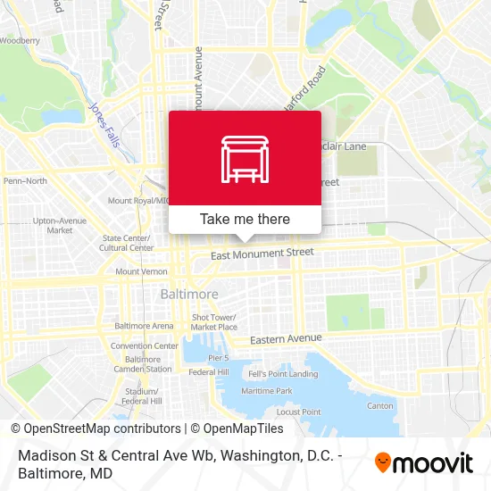Madison St & Central Ave Wb map