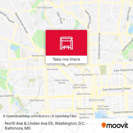 Mapa de North Ave & Linden Ave Eb
