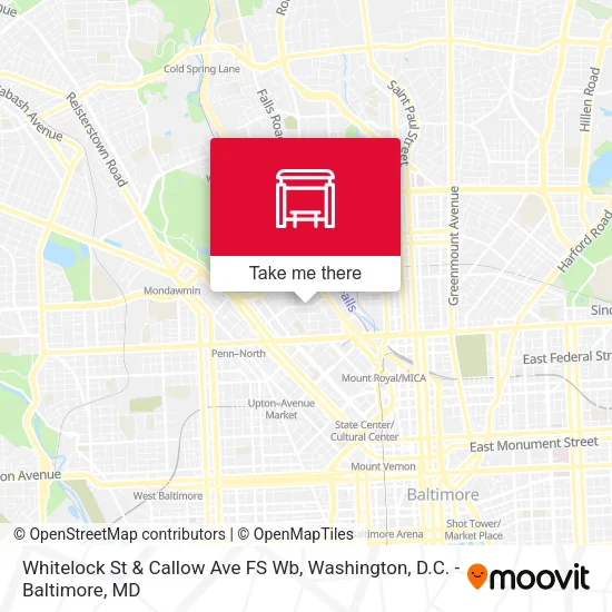 Whitelock St & Callow Ave FS Wb map