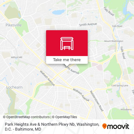 Mapa de Park Heights Ave & Northern Pkwy Nb
