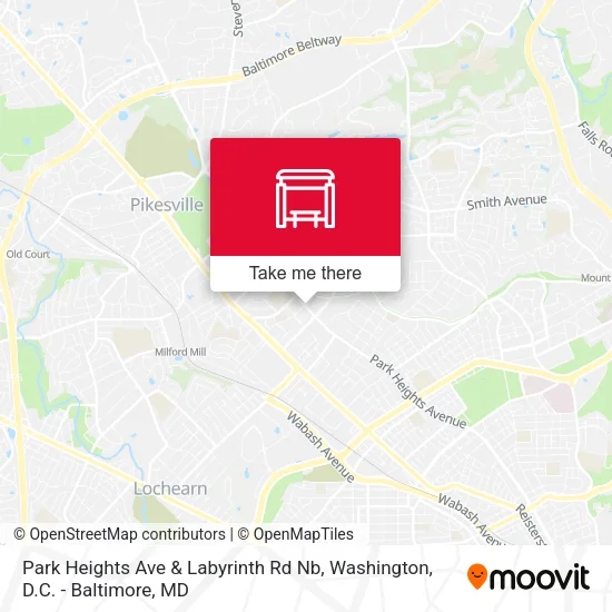 Mapa de Park Heights Ave & Labyrinth Rd Nb