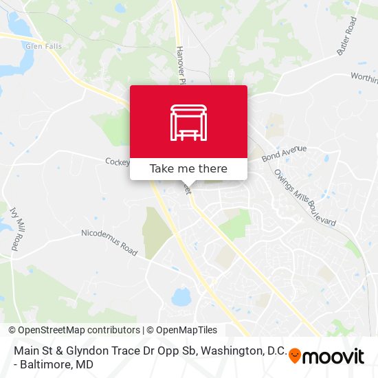 Mapa de Main St & Glyndon Trace Dr Opp Sb