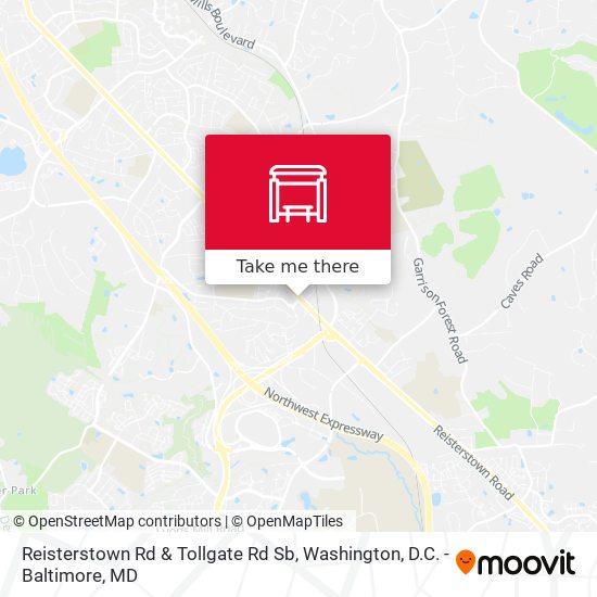 Reisterstown Rd & Tollgate Rd Sb map