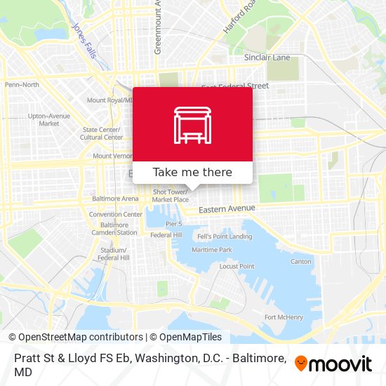 Pratt St & Lloyd FS Eb map