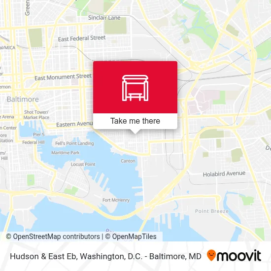 Hudson & East Eb map