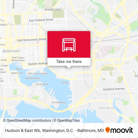 Hudson & East Wb map