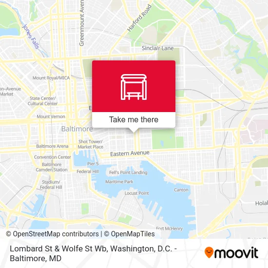 Lombard St & Wolfe St Wb map