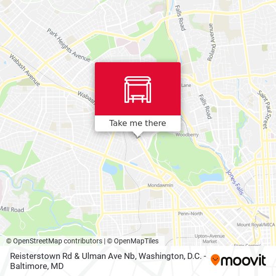 Mapa de Reisterstown Rd & Ulman Ave Nb