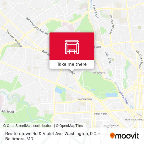 Reisterstown Rd & Violet Ave map