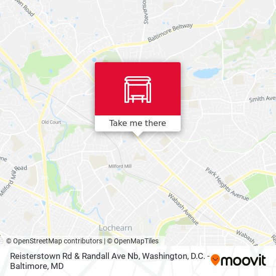 Reisterstown Rd & Randall Ave Nb map