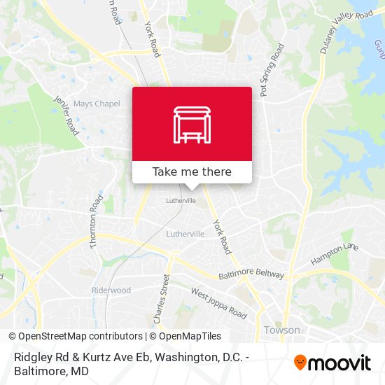 Ridgley Rd & Kurtz Ave Eb map