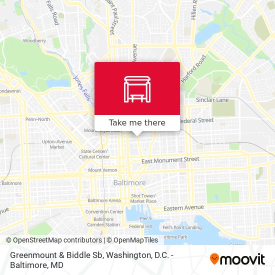 Greenmount & Biddle Sb map