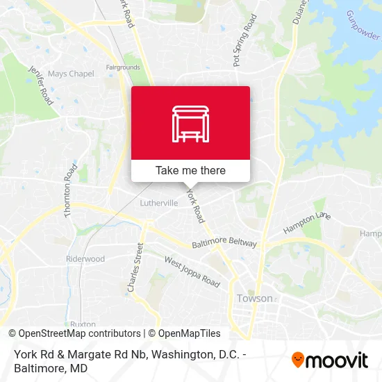 York Rd & Margate Rd Nb map